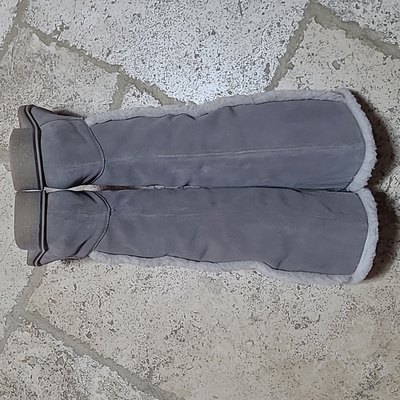 Anthropologie Liendo by Seychelles Gray Suede Tall Boots Size 9 - Picture 7 of 12